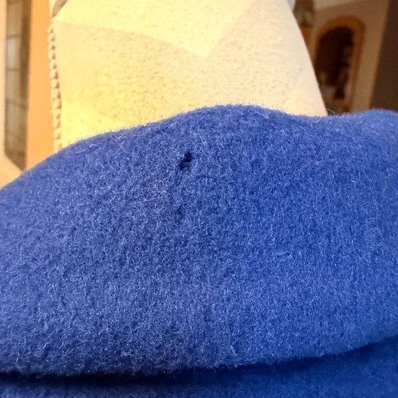 💎 VINTAGE Christian Dior Boutique Royal Blue Wool Long Coat- Size 14 - Picture 16 of 16